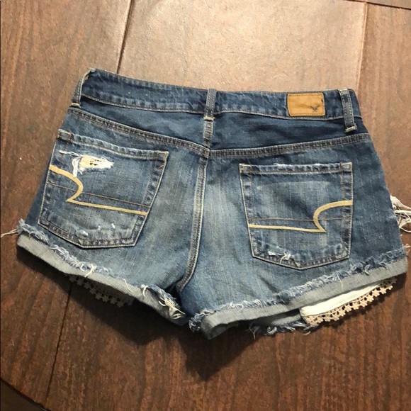 Jean shorts crochet pockets - Picture 2 of 2